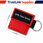 Adult & Child CPR Rescue Mask Kit + 2 Keychain Face Shields - Image 3