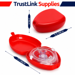 Adult & Child CPR Rescue Mask Kit + 2 Keychain Face Shields - Image 2