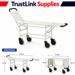 Folding Stretcher Trolley Mild Steel - Image 2